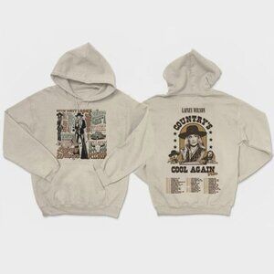 NEW 2024 Lainey Wilson Country's Cool Again Tour Hoodie in Beige Size M NWOT